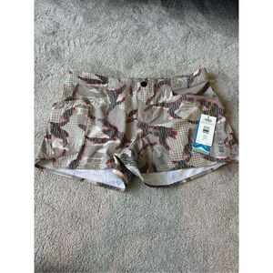 NWT Aftco Aftech Nukam Elastic Waist Fishing Shorts, Sz 8 $55 A22